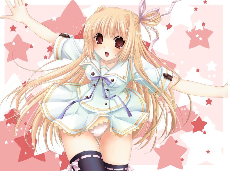 anime girl with stars