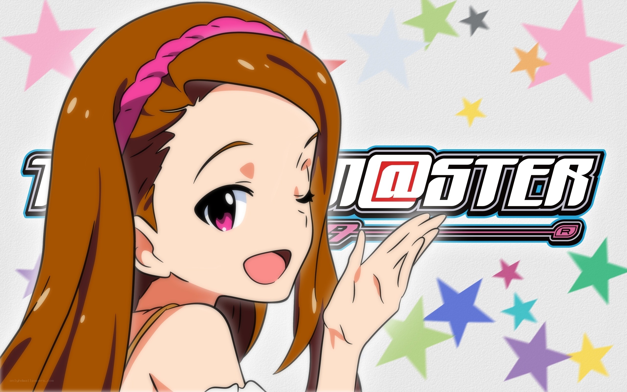 anime girl with stars