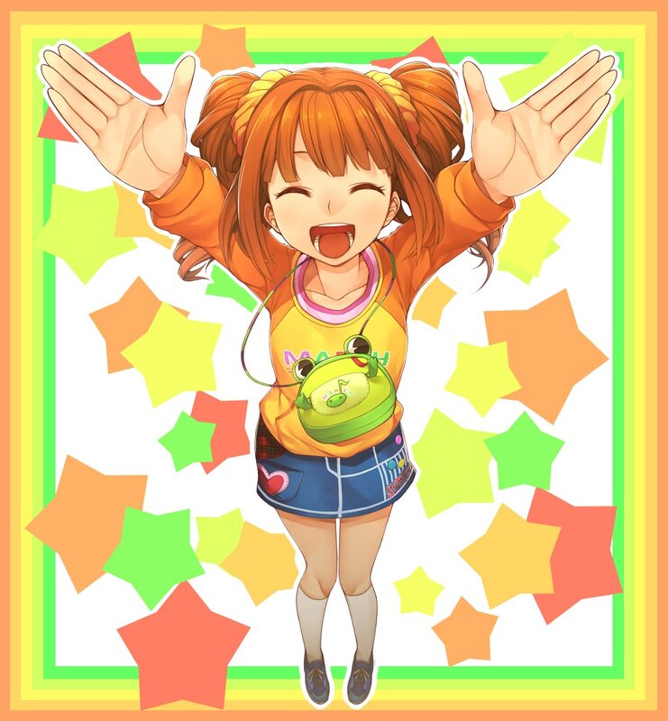anime girl with stars