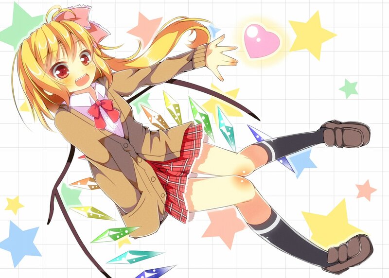 anime girl with stars