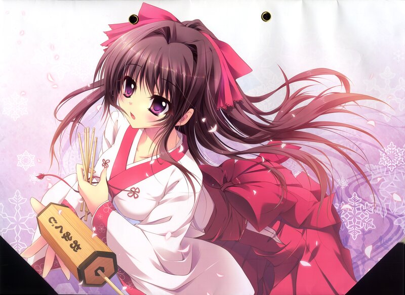 Anime Girl with Sticks
