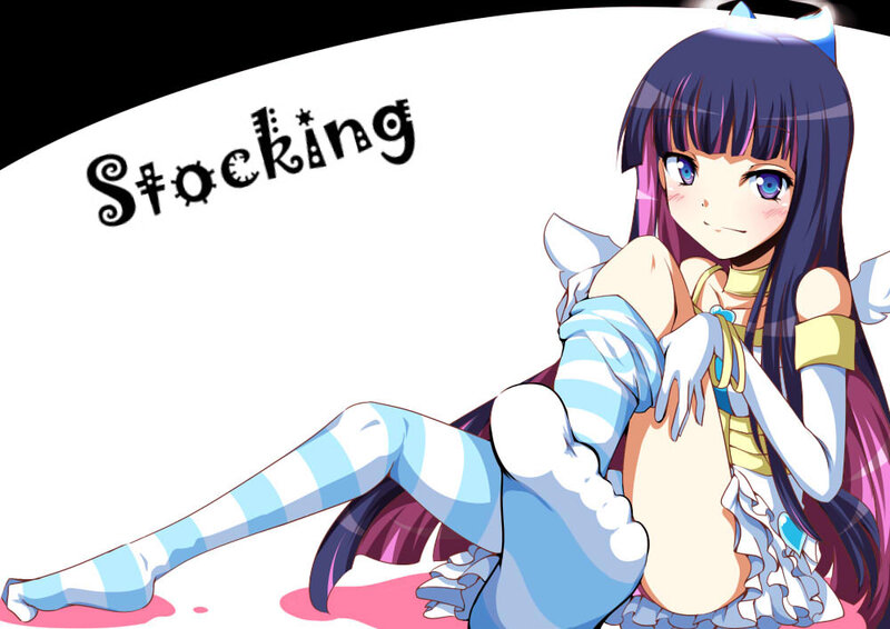 anime girl with stockings
