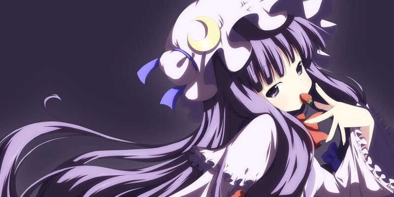 anime girl with strawberry