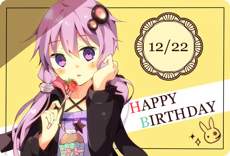 Anime Girl with Strawberry — Purple