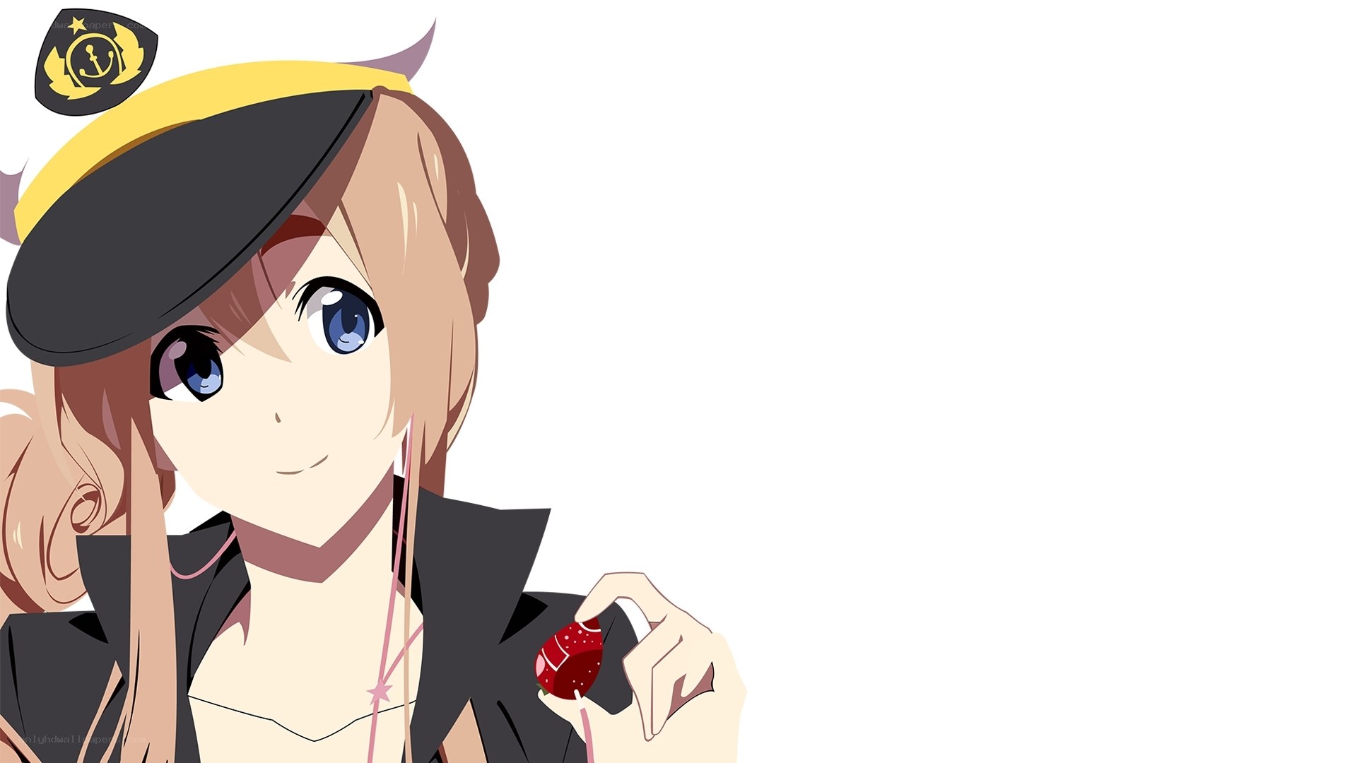 anime girl with strawberry