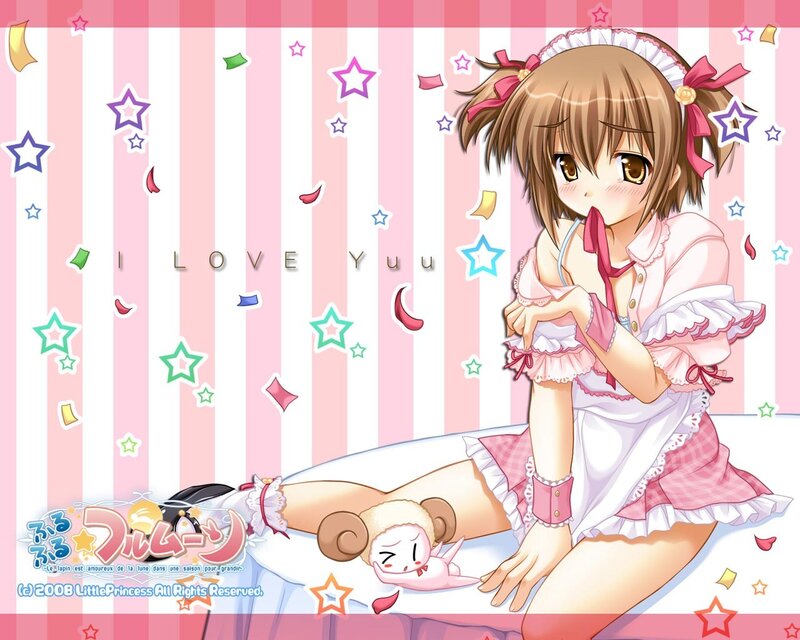 Anime girl with stuffed animal