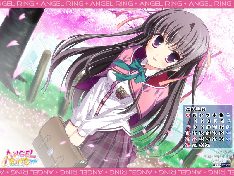 Anime Girl with Suitcase — Pink