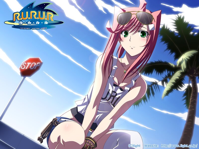 Anime girl with sunglasses