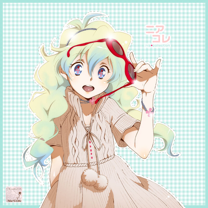 anime girl with sunglasses