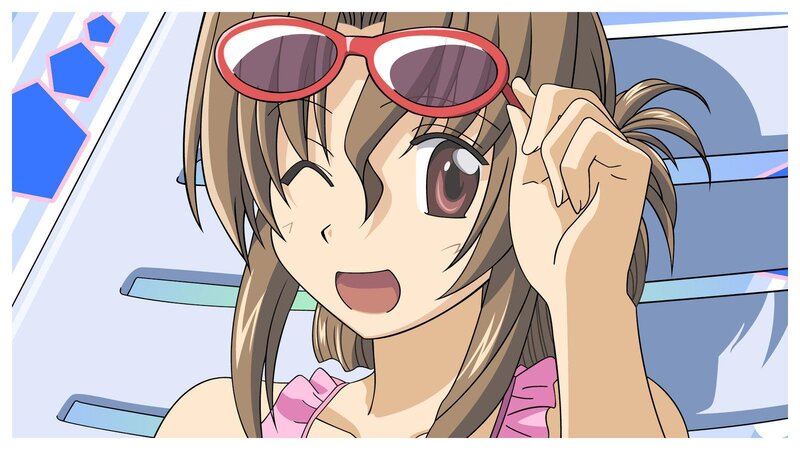 Anime Girl with Sunglasses — Brown