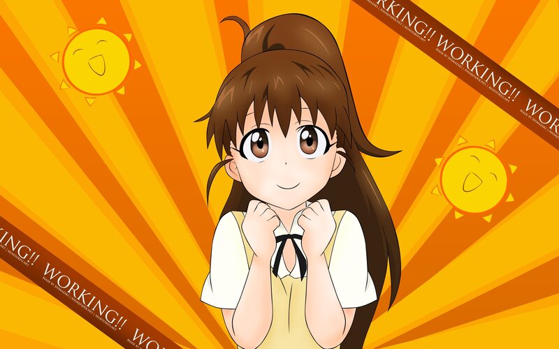 anime girl with suns