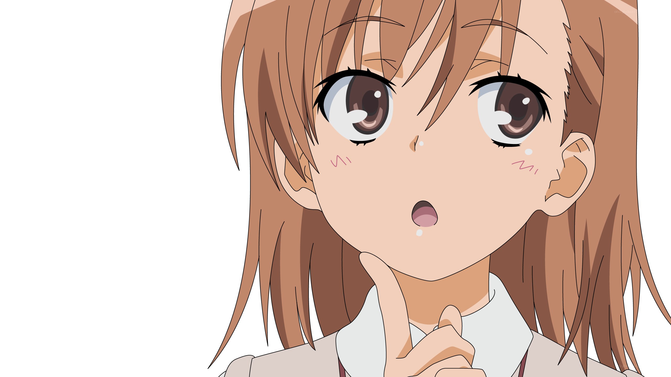 anime girl with surprised expression