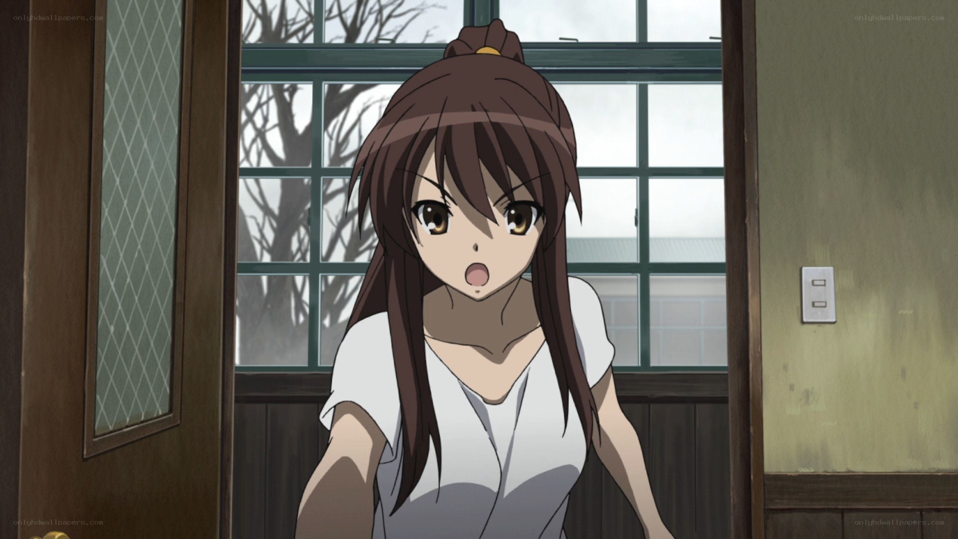 anime girl with surprised expression