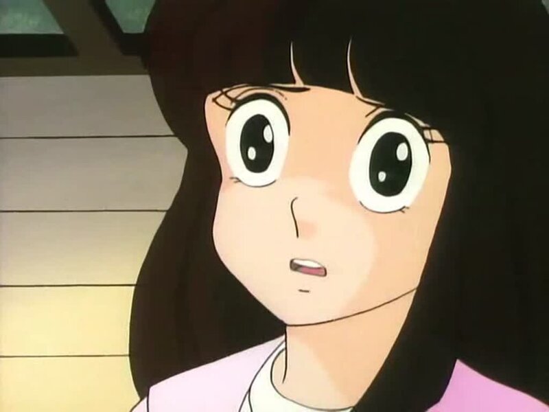 anime girl with surprised expression