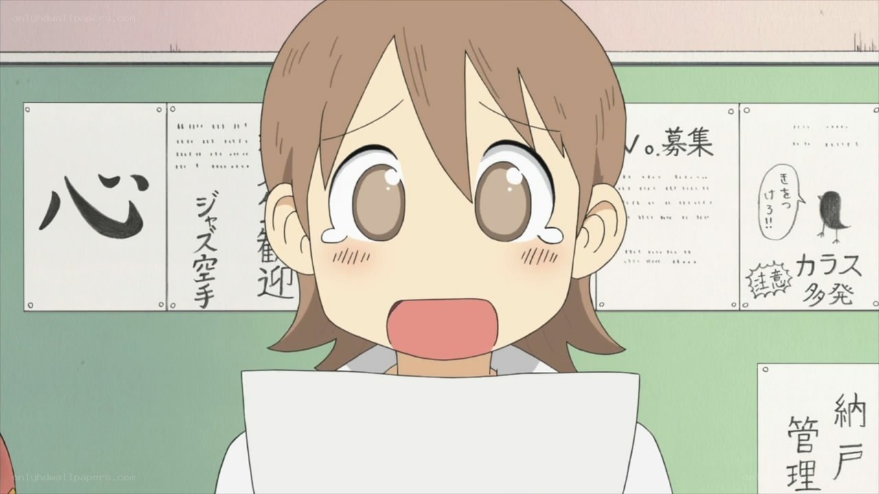 anime girl with surprised expression