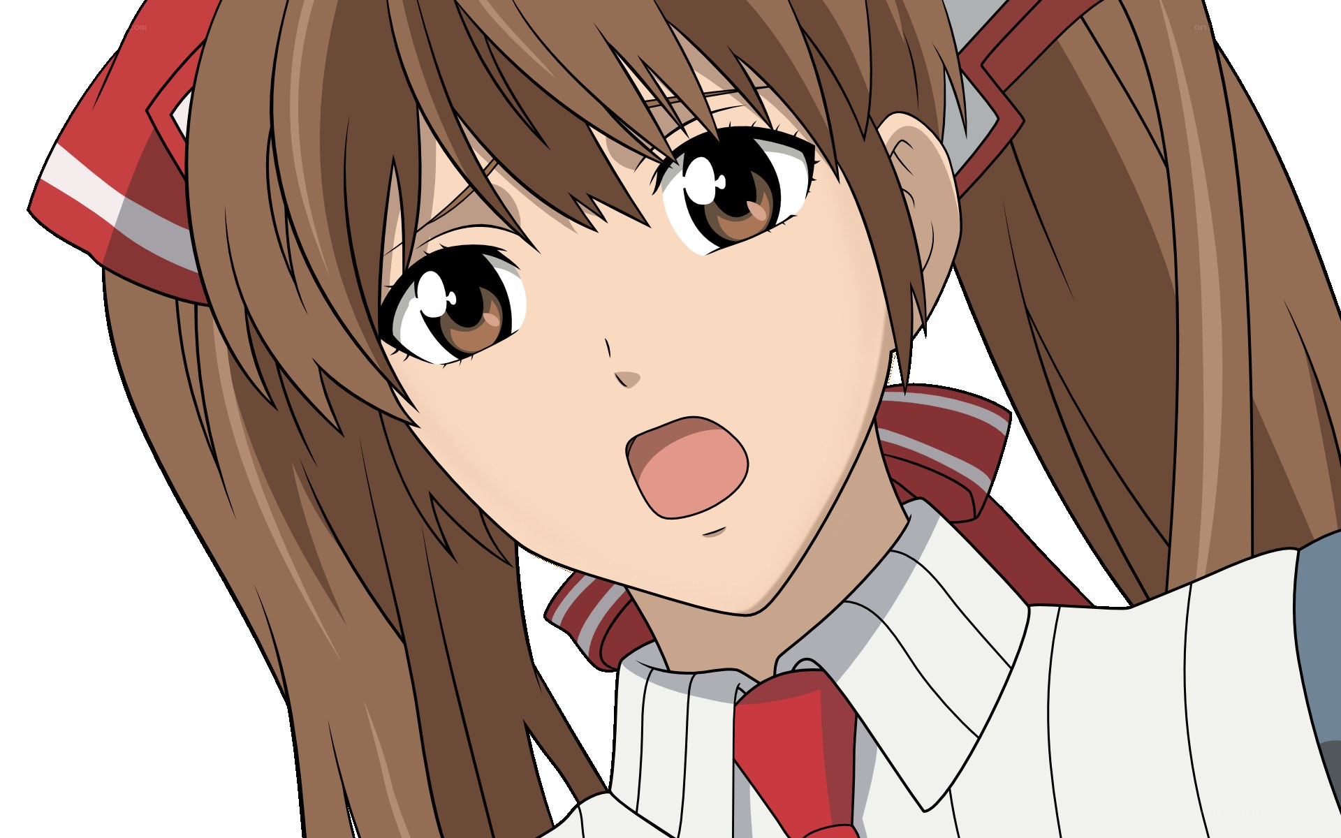 anime girl with surprised expression