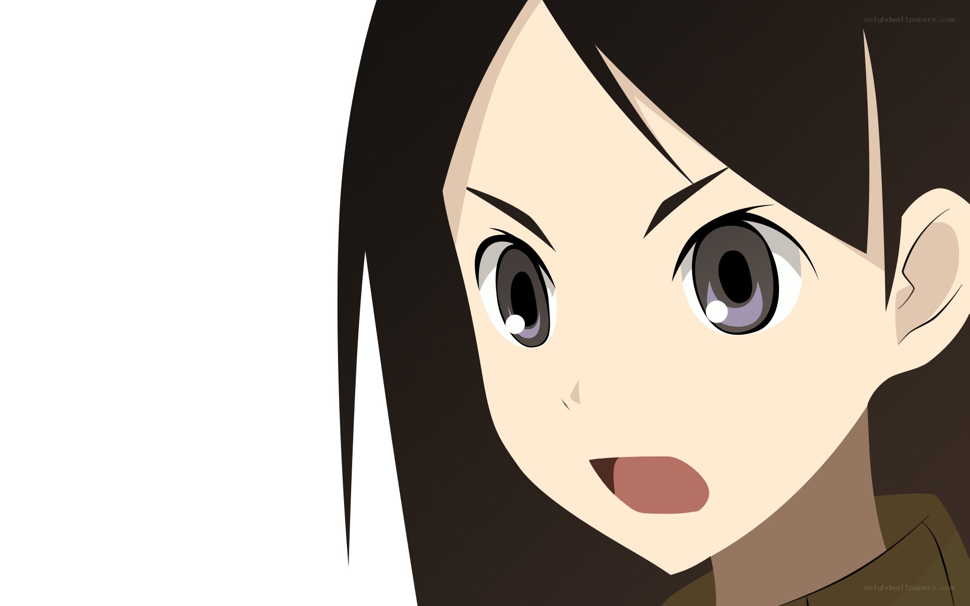 anime girl with surprised expression