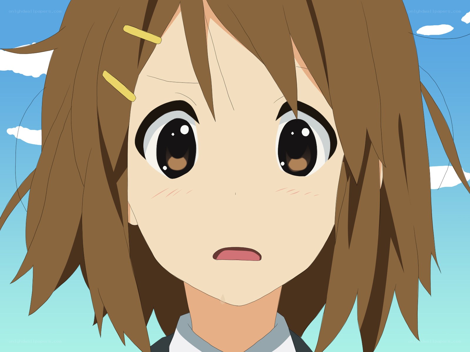 anime girl with surprised expression