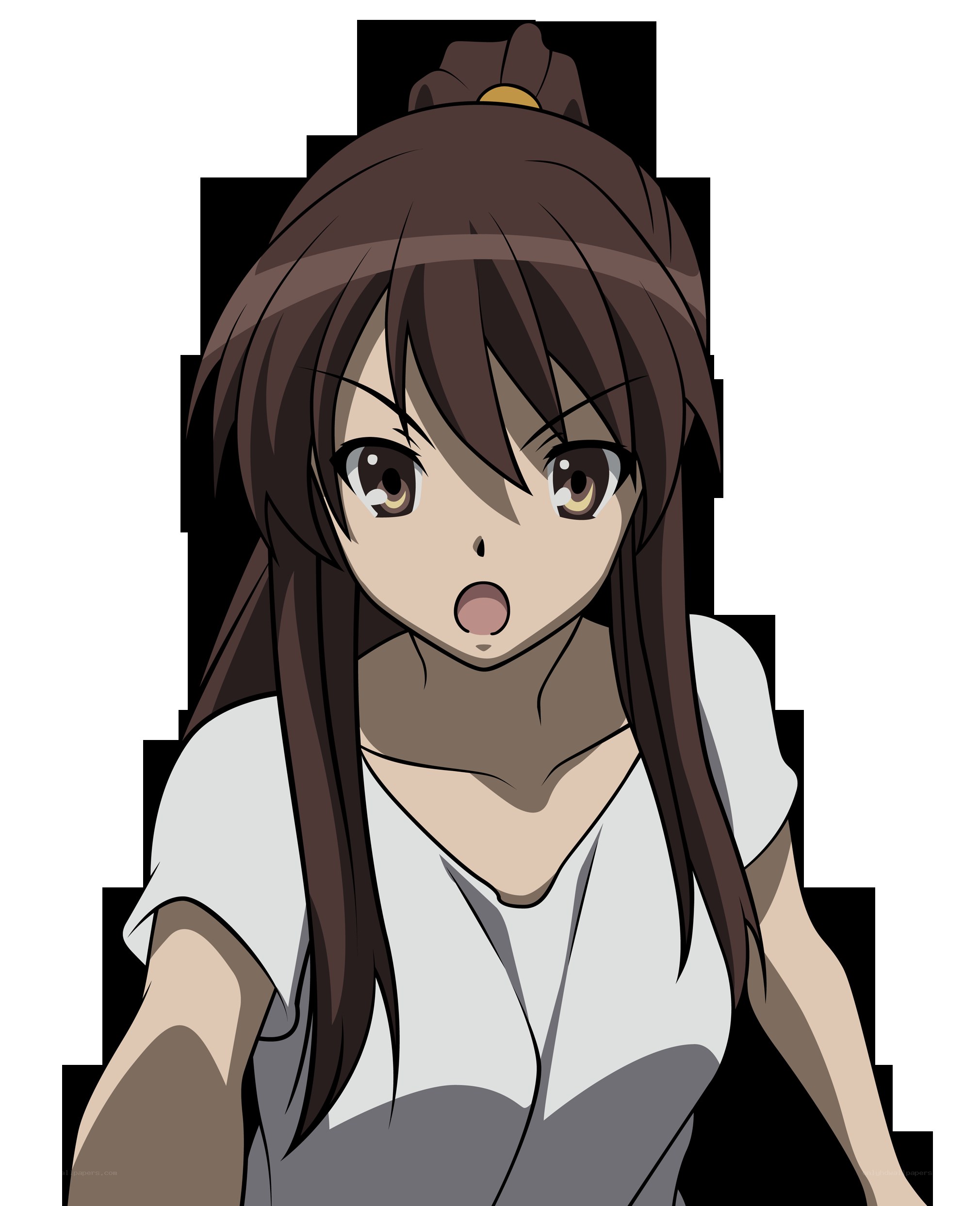 anime girl with surprised expression