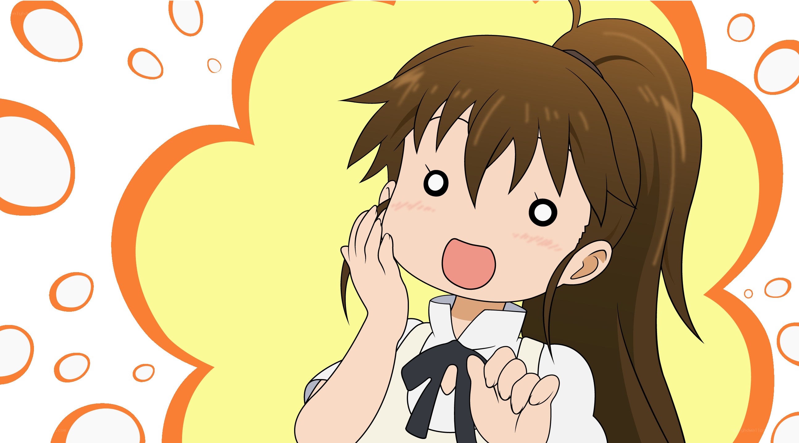 anime girl with surprised expression