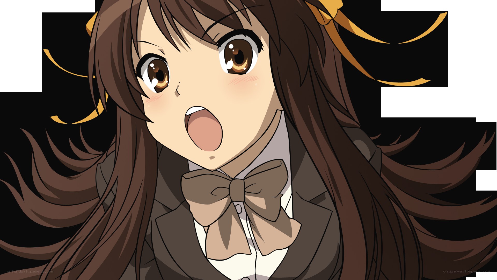 anime girl with surprised expression