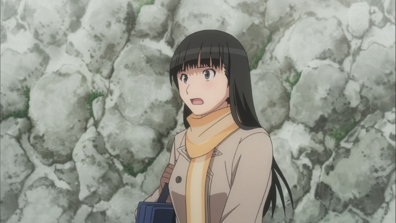 anime girl with surprised expression