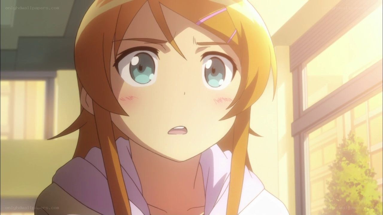 anime girl with surprised expression