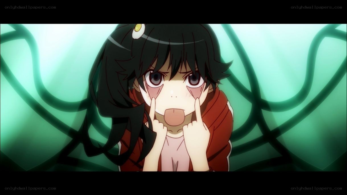 anime girl with surprised expression