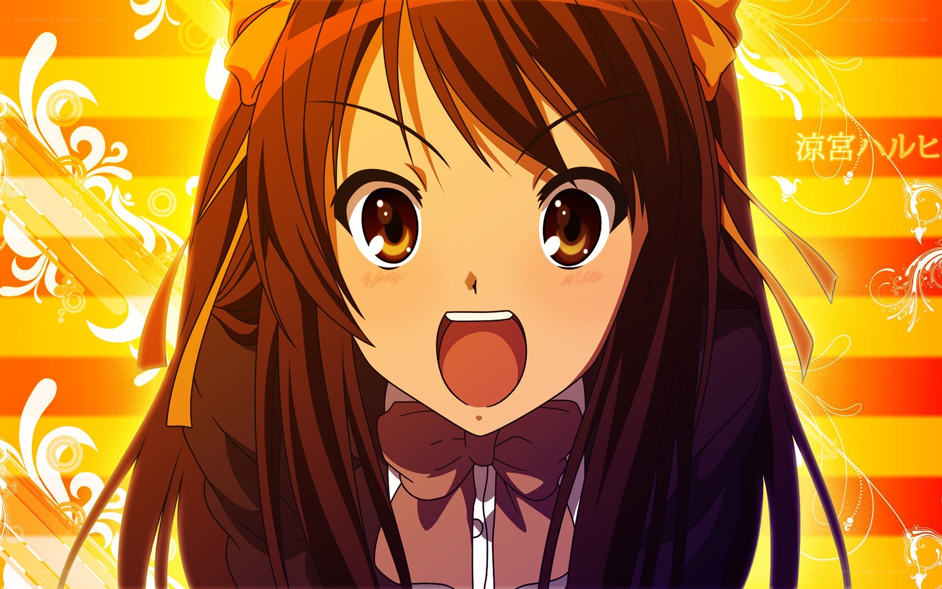 anime girl with surprised expression