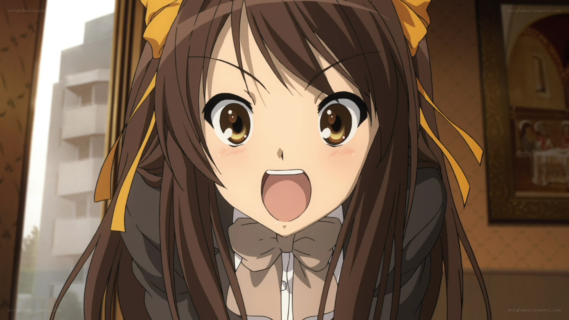 anime girl with surprised expression