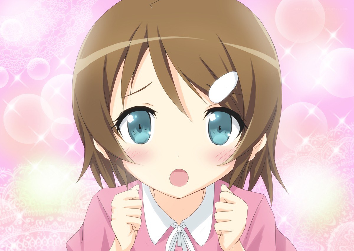 anime girl with surprised expression