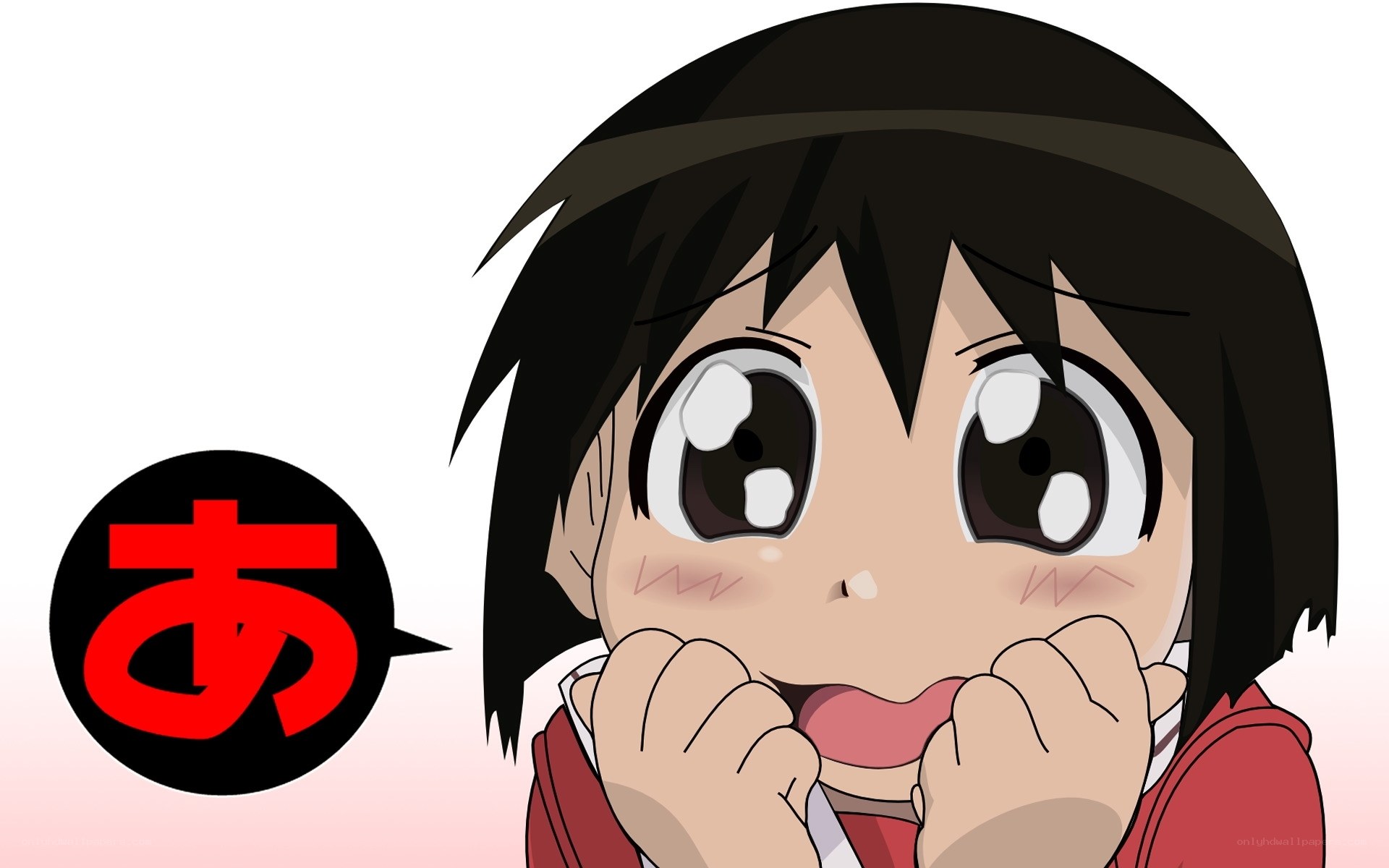 anime girl with surprised expression