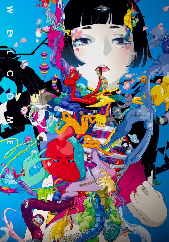 Anime Girl with Surreal Elements