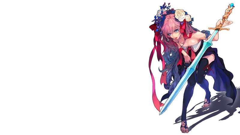 anime girl with sword