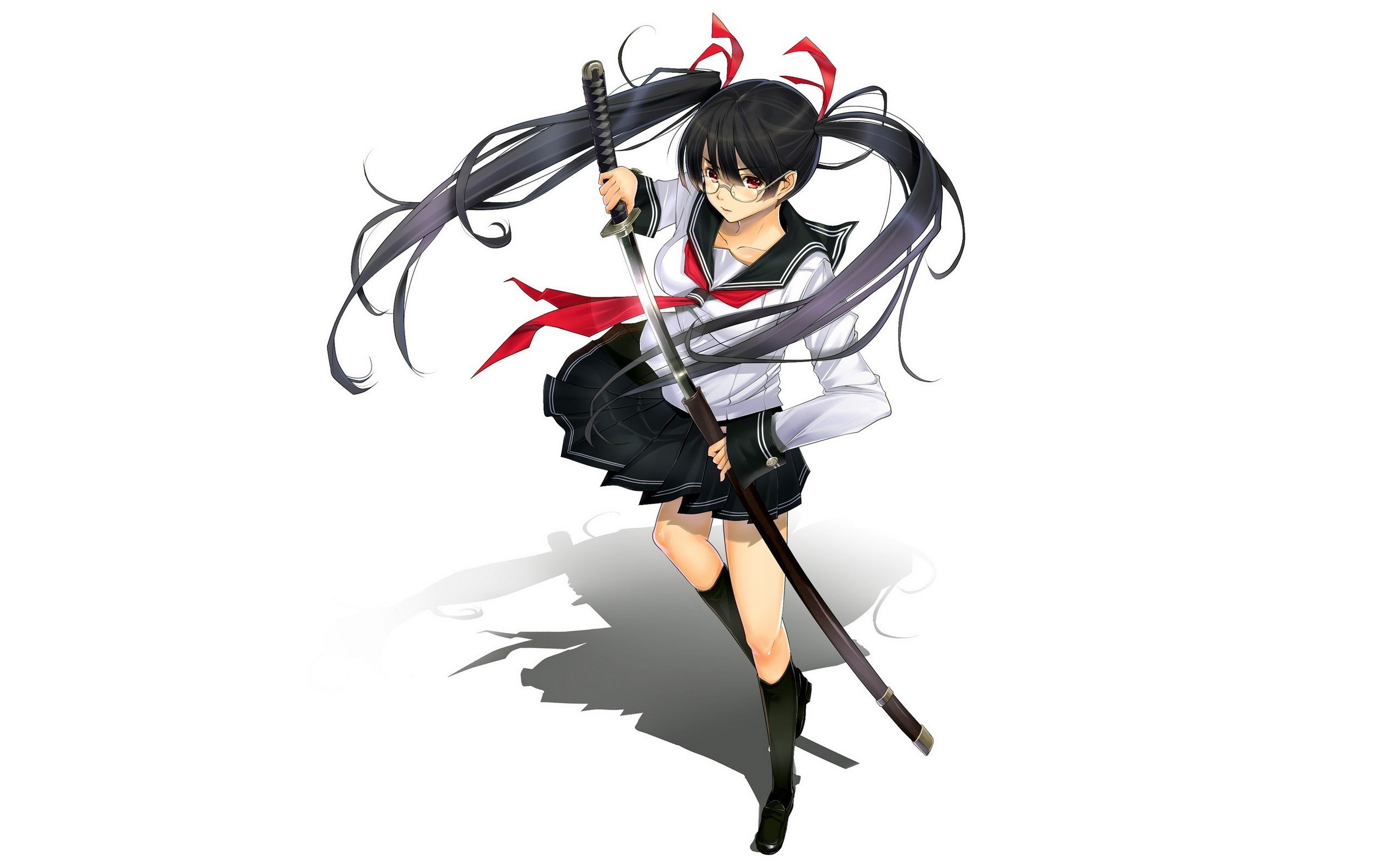 anime girl with sword