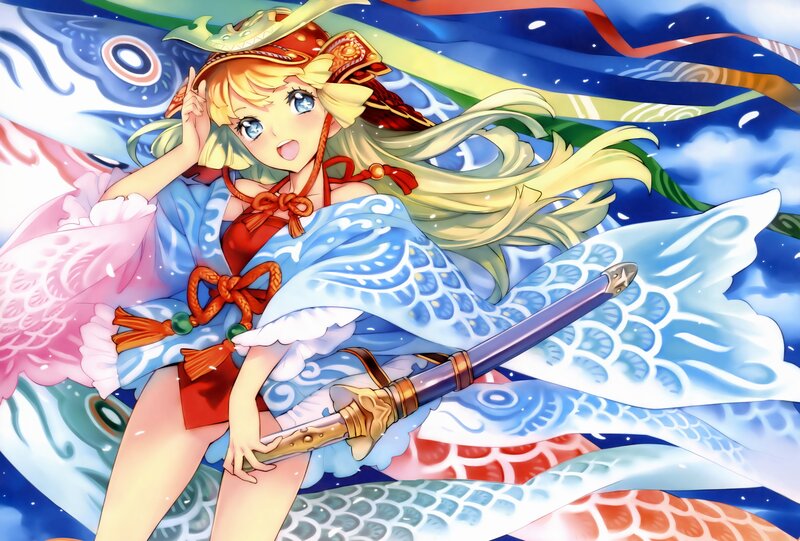 anime girl with sword