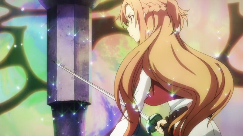 anime girl with sword