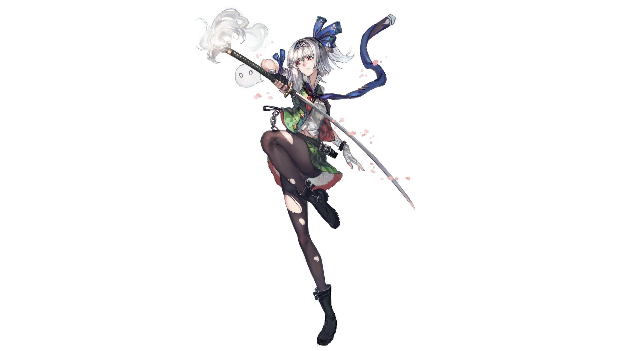 anime girl with sword