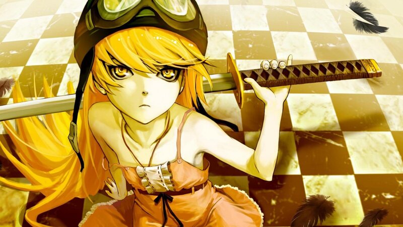 anime girl with sword