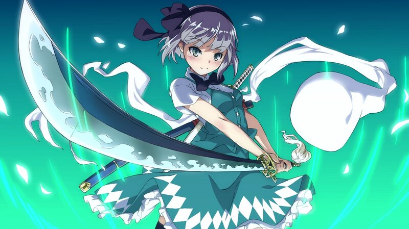 anime girl with sword