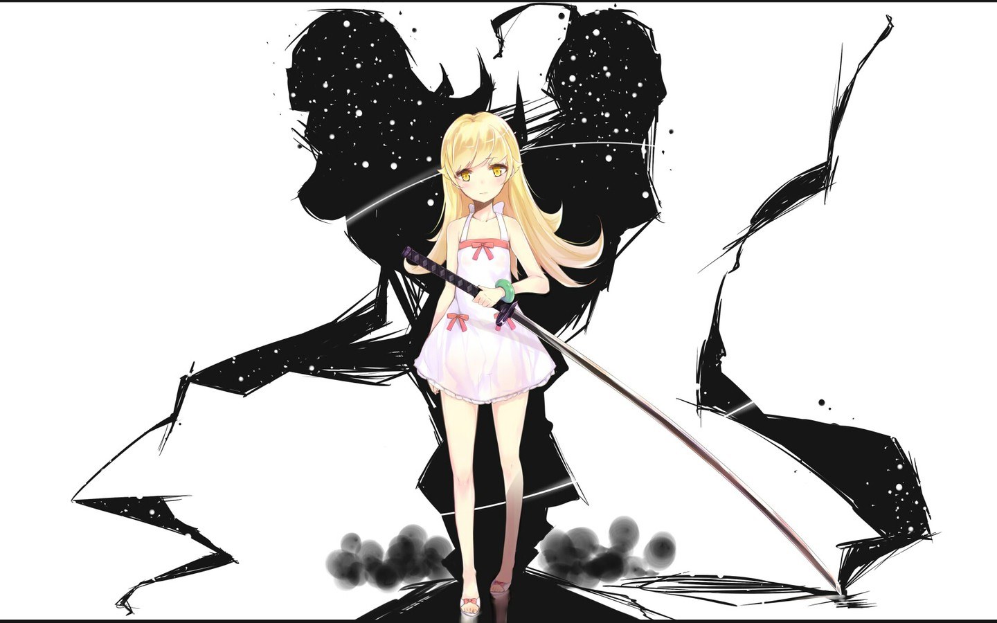 anime girl with sword