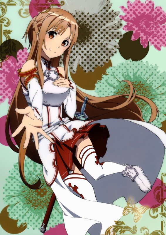 Anime girl with sword