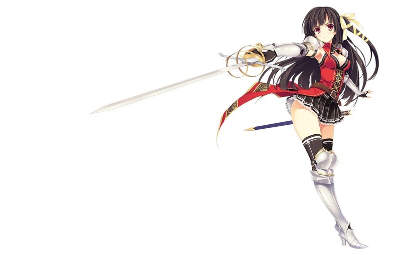 anime girl with sword