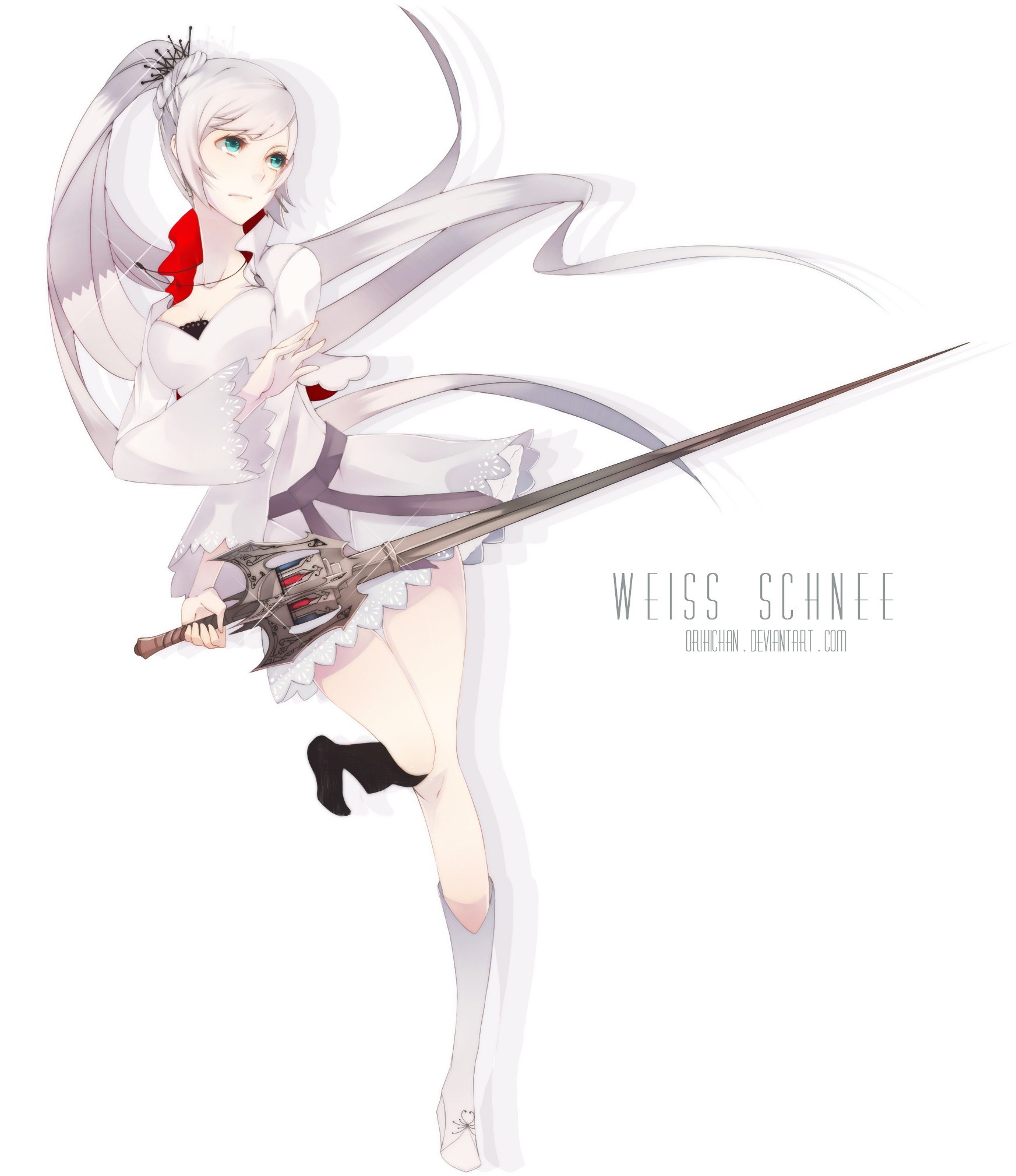 anime girl with sword