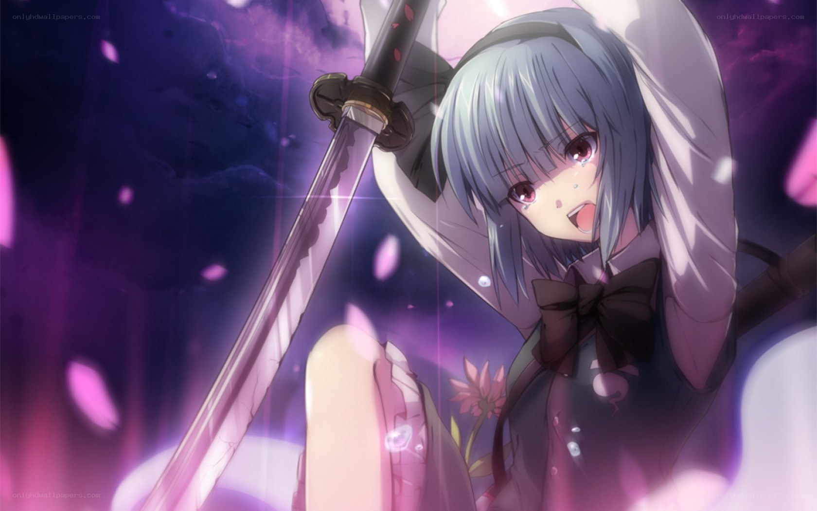 anime girl with sword