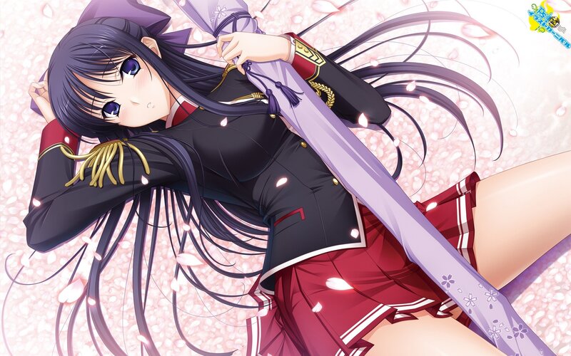 anime girl with sword