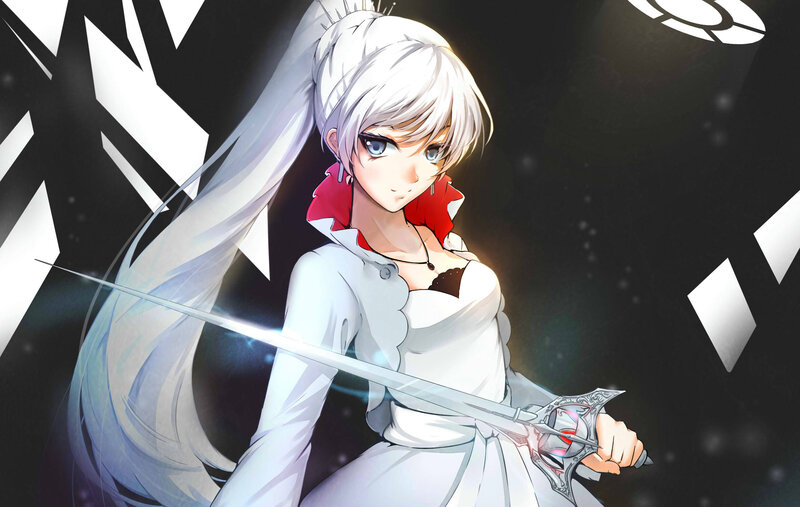 anime girl with sword