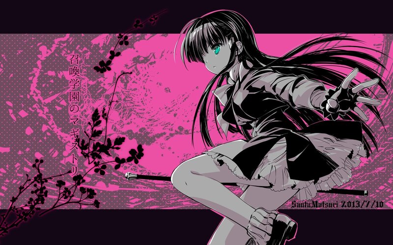 anime girl with sword