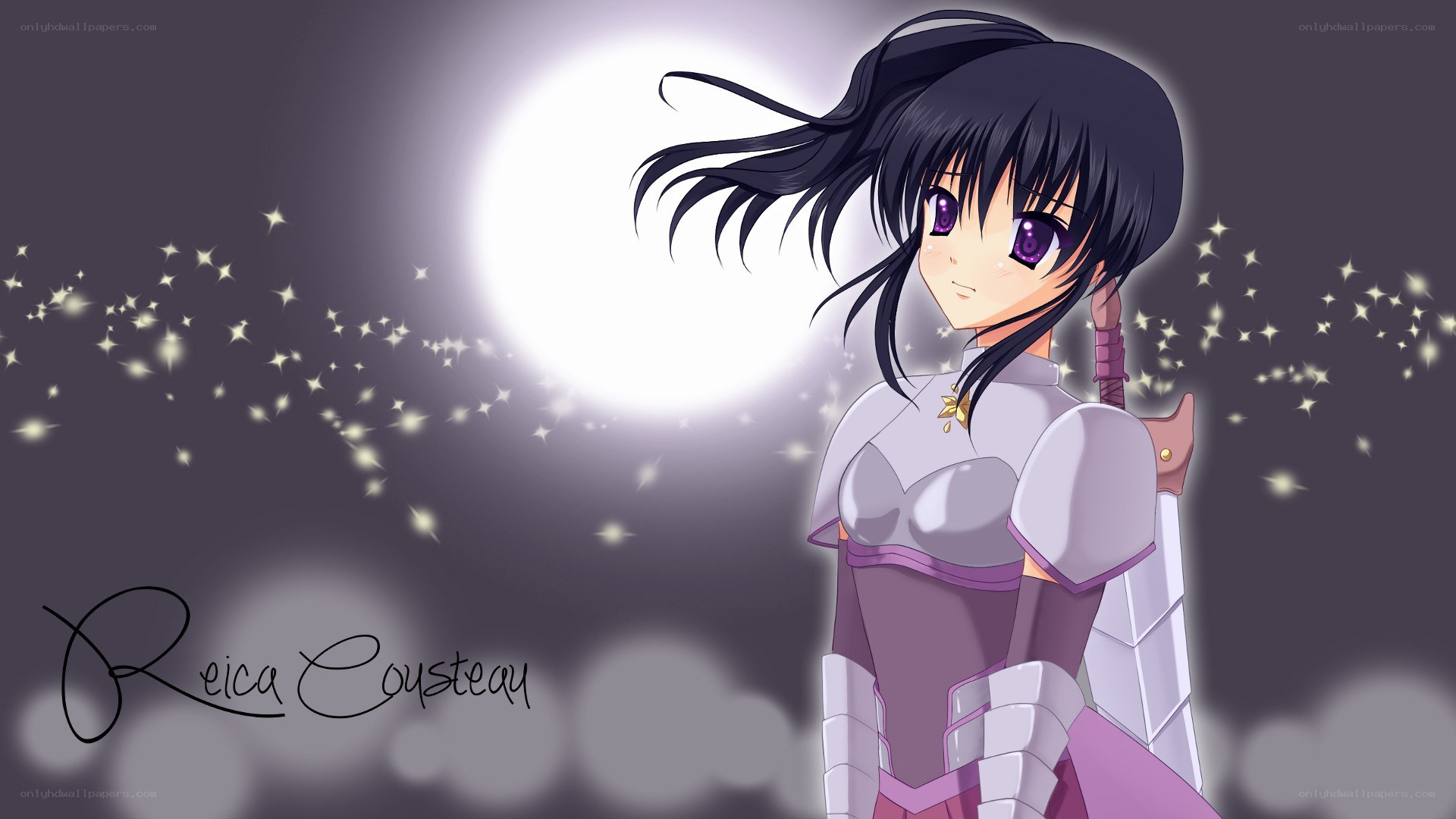 anime girl with sword
