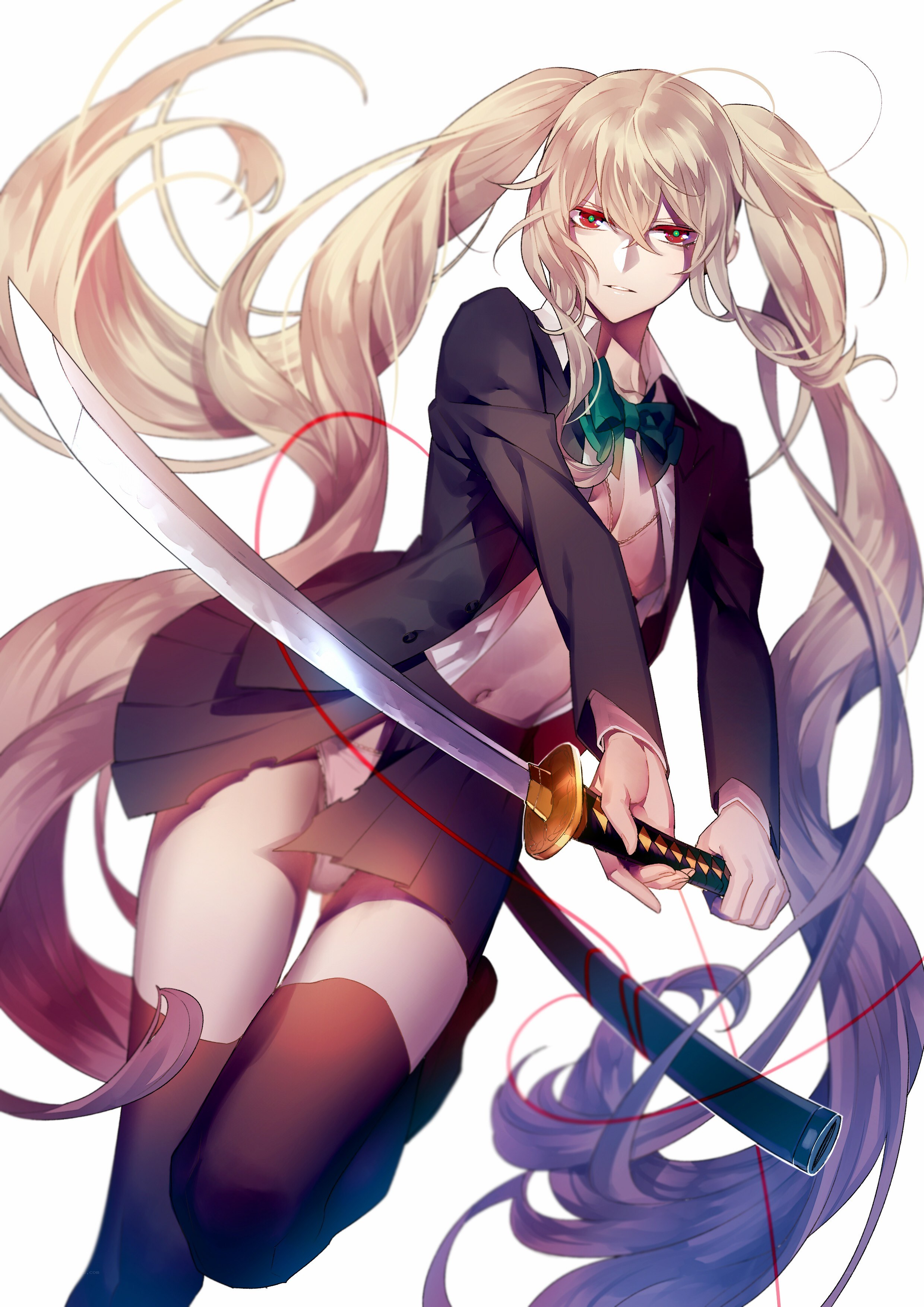 Anime girl with sword